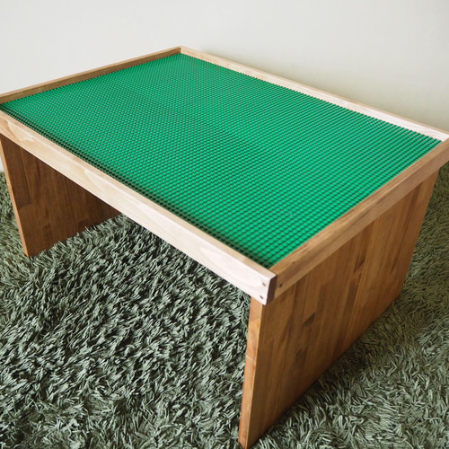 組立不要！完成品！1台2役リバーシブル♪】LEGOレゴテーブル