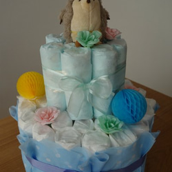 Diaper cake オムツケーキ・Lサイズ 1枚目の画像