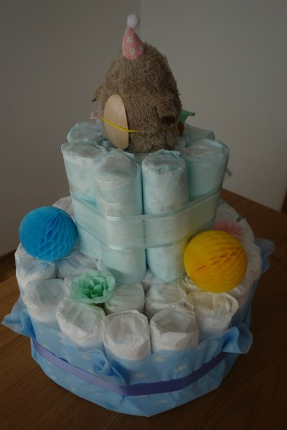 Diaper cake オムツケーキ・Lサイズ 3枚目の画像