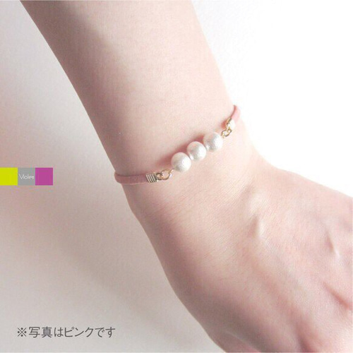 ★売却済　コットンパール　ビジュー　ブレスレット　セット ビジューパールブレスレット | ENBLANC