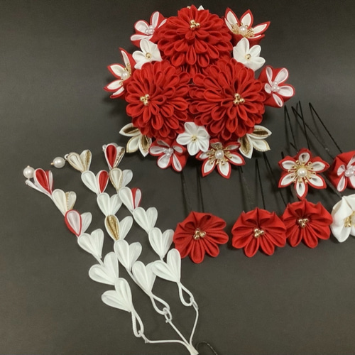 masaei様オーダー つまみ細工 オーダー品】つまみ細工