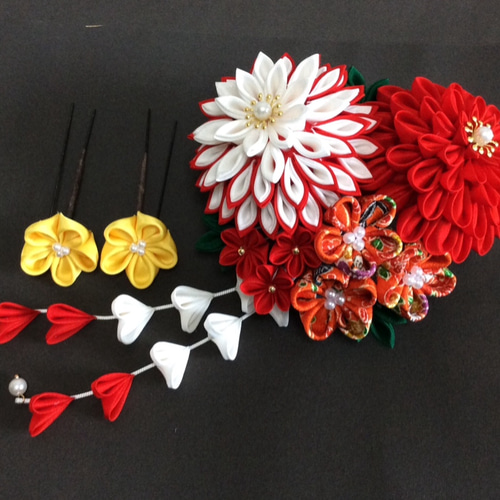 masaei様オーダー つまみ細工 オーダー品】つまみ細工