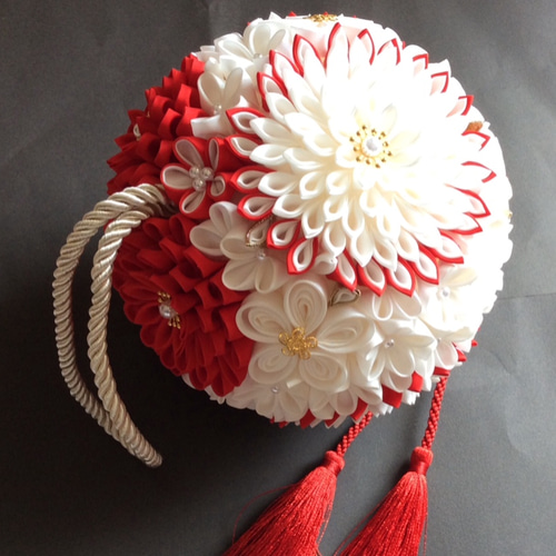 ⭐︎れいほ〜御依頼品⭐︎うさぎちゃんのボールブーケ 紫陽花