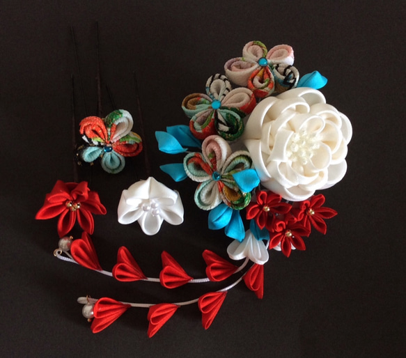 オーダー品】つまみ細工 つまみ細工 桜の木 7本セット【りりー様