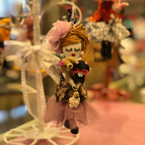 ルルベちゃんとあなたの大切なペット2匹(受注作成) バッグ