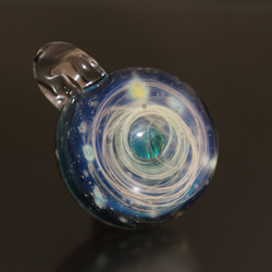 [青の星空とオパール銀河]宇宙ネックレス-No140 4枚目の画像