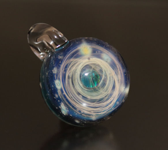[青の星空とオパール銀河]宇宙ネックレス-No140 4枚目の画像