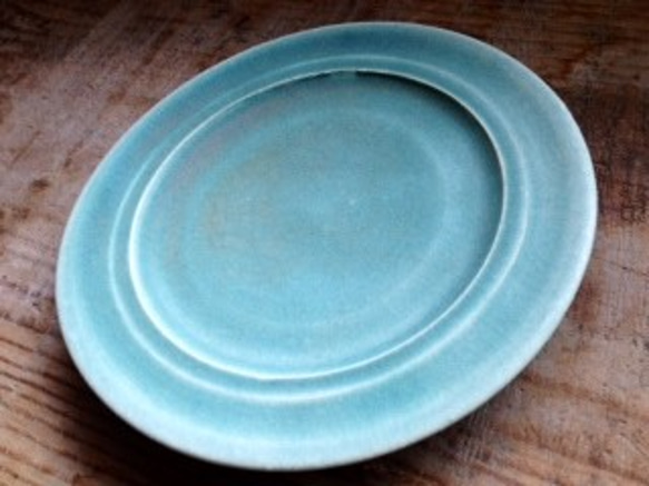 値下げoutlet:robin egg's blue plate (lim) 1枚目の画像