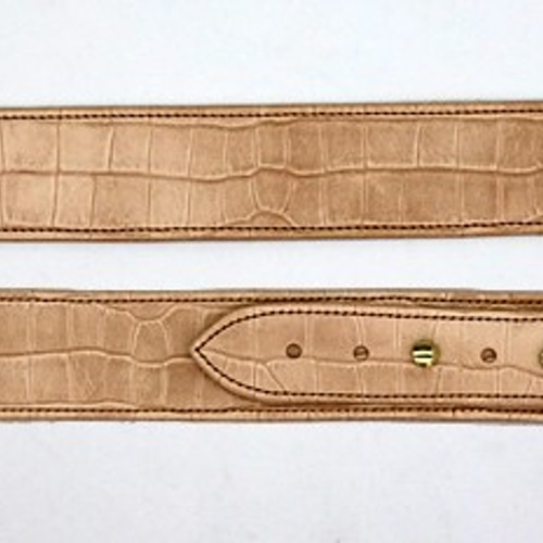 受注製品]クロコダイル(型押し)ギターストラップ その他