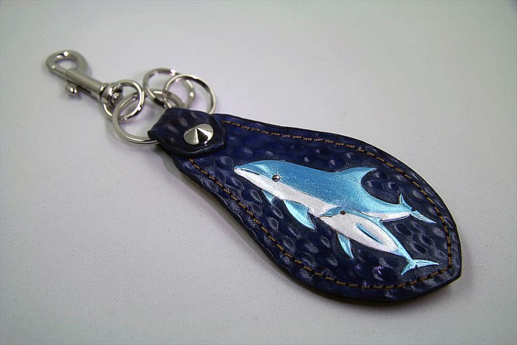 靴べらフォルダー(親子イルカ)ネイビー