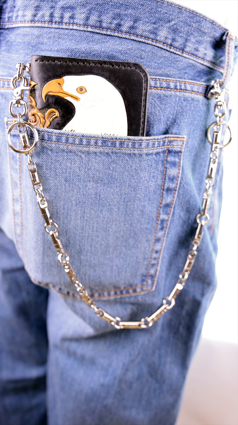 ウォレットスイヴェルチェーン(ニッケル)