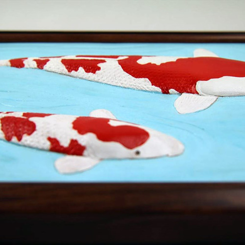 額縁アート・3D錦鯉 絵画 スタジオマーシャル 通販 2158697