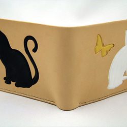 ビルフォード(財布)猫シルエットカービング 3枚目の画像