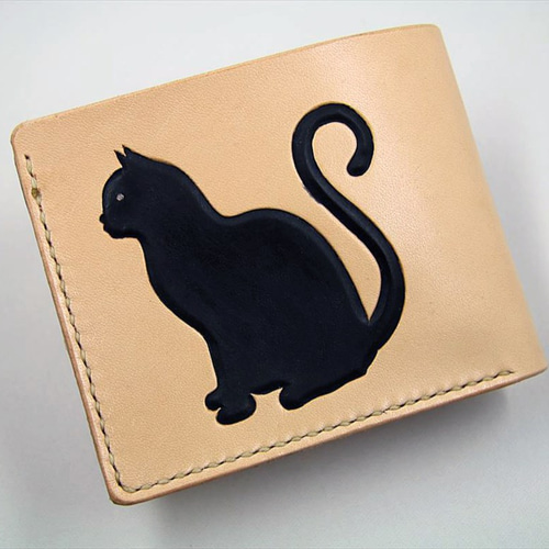 ビルフォード(財布)猫シルエットカービング その他ミニ財布