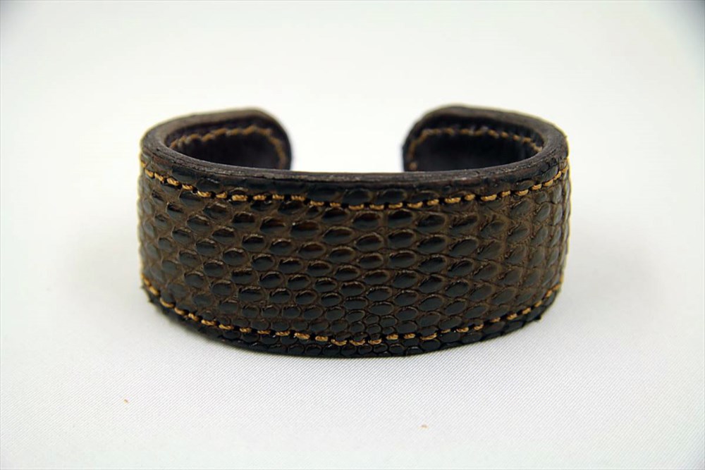 バングル(リザード革・レディス茶)