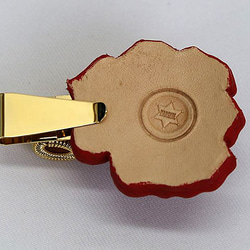 [受注製作]ペンクリップ(バラ・ゴールド) 2枚目の画像