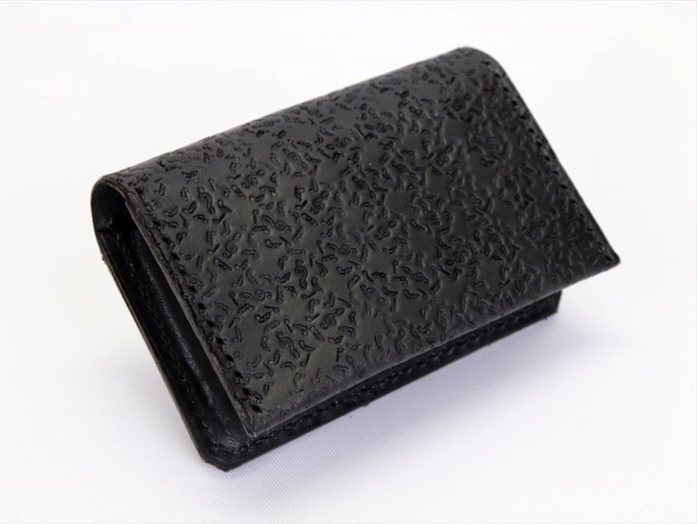 カードケース50(音符マット・ブラック)