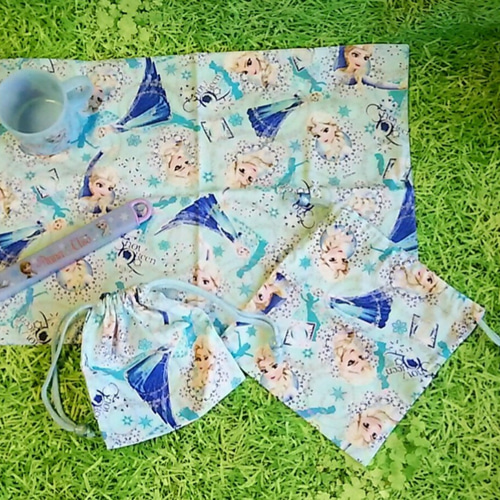 こはる様確認用ランチョンマット給食袋