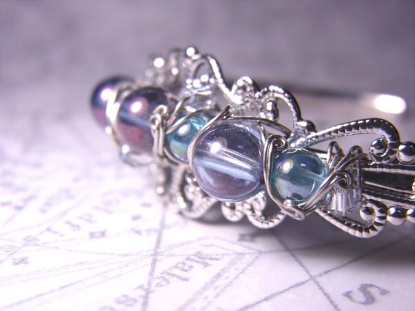 蒸着水晶のバングル（受注生産）