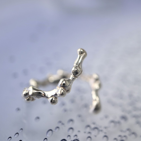水滴のリング　SV925 3枚目の画像