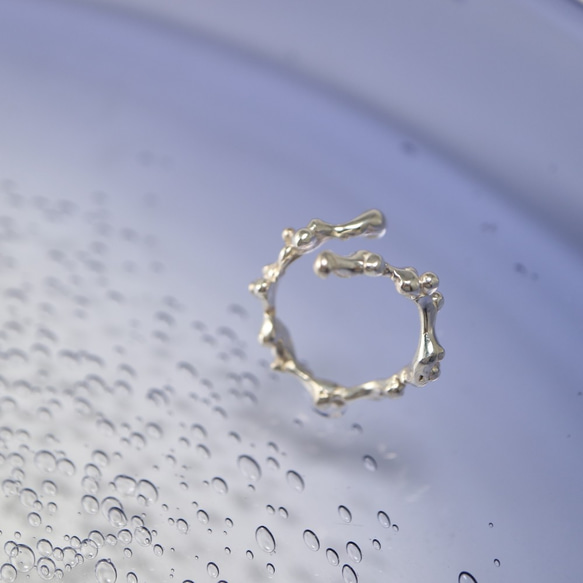 水滴のリング　SV925 6枚目の画像