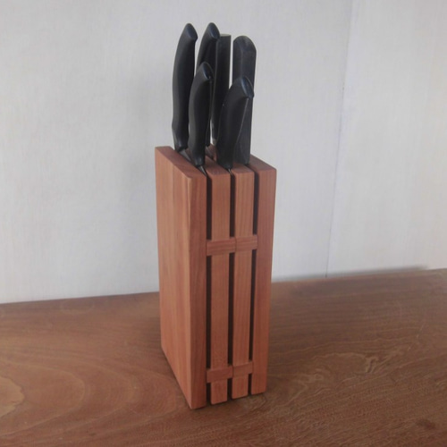 中が洗えるナイフスタンド/包丁立て（包丁6本収納用） / チェリー 包丁