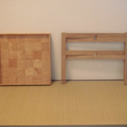 リバーシブルトレイテーブル（黒板＆市松模様） 5枚目の画像