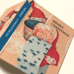 [Creema限定]布製ブック型メッセージカード（クリスマスA) 4枚目の画像