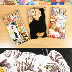 9種・ねこ柄スリム薄型がま口財布 7枚目の画像