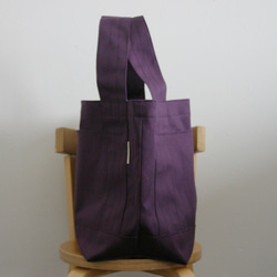 【再販】帆布　いつものトート　(color : purple ) 3枚目の画像