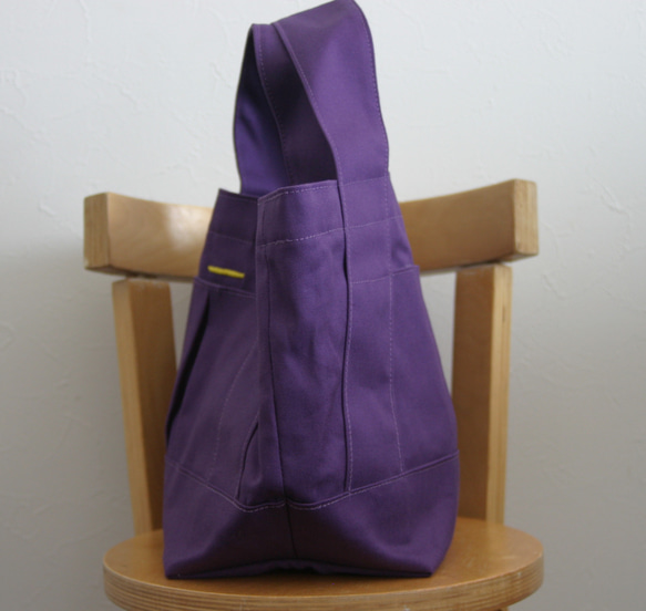 帆布　こでかけトート　(color : purple) 4枚目の画像