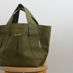 帆布　こでかけトート　(color : khaki) 1枚目の画像