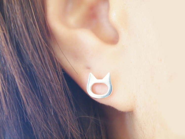 ちょっとしたネコのピアス