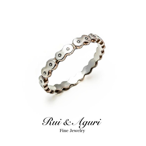 ハンドメイド シルバー チェーン リング シルバー925 チェーンリング アンカーチェーンリング silver