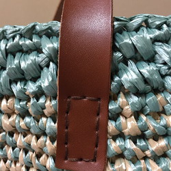 エコアンダリヤの手編みバッグ 2枚目の画像