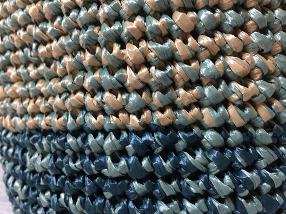 エコアンダリヤの手編みバッグ 3枚目の画像
