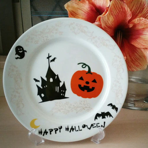 ポーセラーツ ハロウィンプレート その他インテリア雑貨