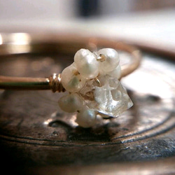 ナナカマドのリング-ハーキマーダイヤモンド- 2枚目の画像