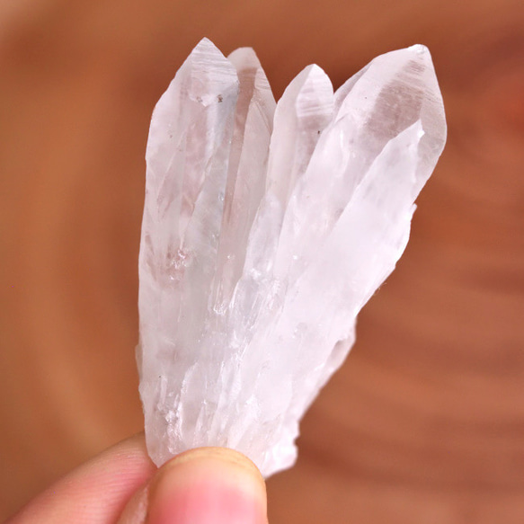 水晶クラスター　クリスタル・クォーツ　fleur-de-lis　群馬県産　15.7g/ 鉱物・結晶原石 4枚目の画像