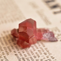レッドヘマタイト・クォーツ　赤水晶　レコードキーパー　モロッコ産　18.4ｇ/ 鉱物・ポイント水晶 10枚目の画像
