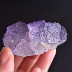 フローライト（蛍石）Cosmic Violet　メキシコ産　107g/ 鉱物・原石 7枚目の画像