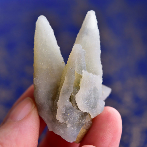 カルセドニー・オン・カルサイト　インド・マハーラーシュトラ州産　24.6g/鉱物・結晶原石 4枚目の画像