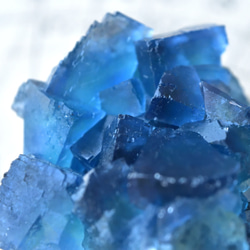フローライト（蛍石） Sweet Blue　中国・福建省産　120g/ 鉱物・結晶原石 6枚目の画像