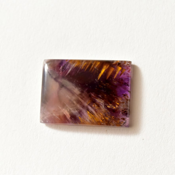 Super Seven Amethyst Kakkoyenite 27 mm 25 cts。/ Loose·Cabochon 第7張的照片