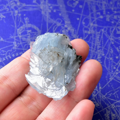 ブルーバライト モロッコ産 21.8g/鉱物・結晶原石 天然石 Stone marble