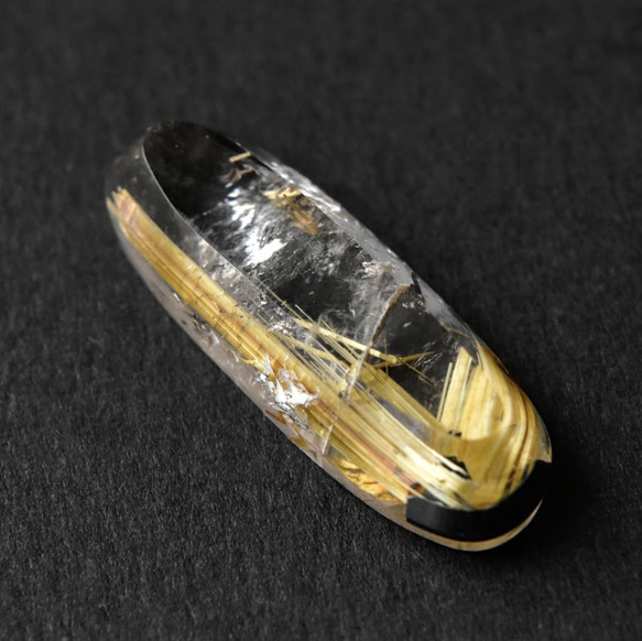 太陽ルチル　スタールチル　Sun Burst　ブラジル・バイーア産　9.5cts./ ルース・カボション 3枚目の画像