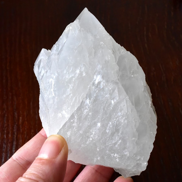 ホワイトキャンドルクォーツ　アーティチョーク水晶　氷山　中国産　293.5g/ 鉱物・クリスタル 3枚目の画像