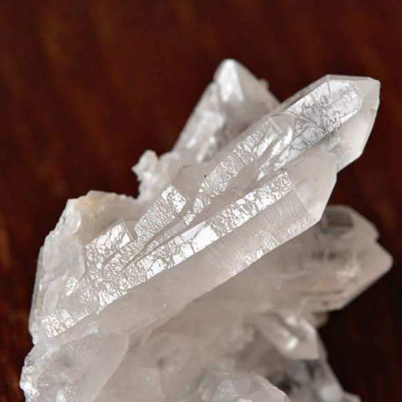 ポイント水晶クラスター　インターフェレンスクォーツ（成長干渉水晶）　ロシア・ダルネゴルスク産　 23g/ 鉱物・レアコレ 7枚目の画像