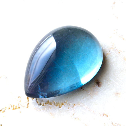 パワーストーン　天然石　ルース　ブルーフローライト　3g　No.817 ブルーフローライト Sweet Blue 中国・浙江省産 33.5cts