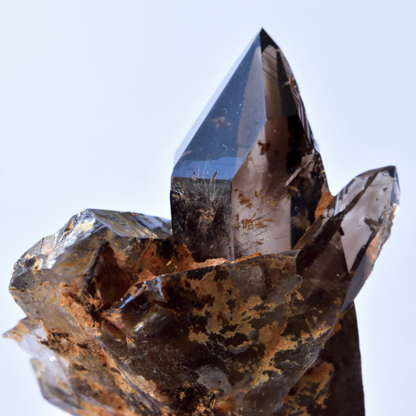 Smokey石英點Doffine雙晶從Malawi-Mulanger山31克/礦物，粗糙的石頭 第7張的照片